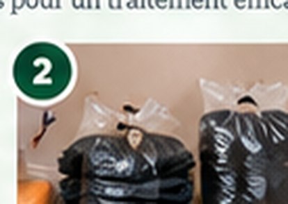 Declutter affected rooms without moving unsealed belongings to other apartments.